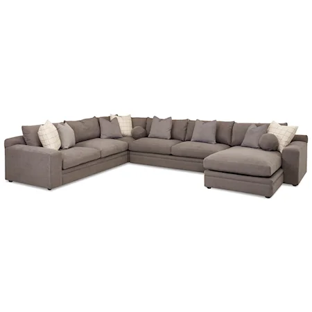 4 Pc Sectional Sofa w/ RAF Chaise